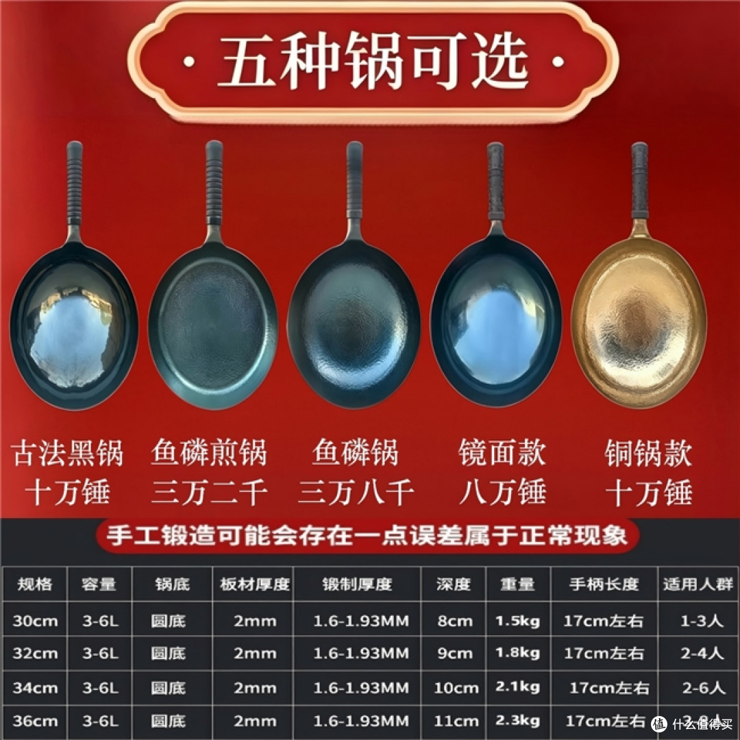 无涂层铁锅哪个牌子好？正宗无涂层铁锅古法手工锻打，不粘少油烟