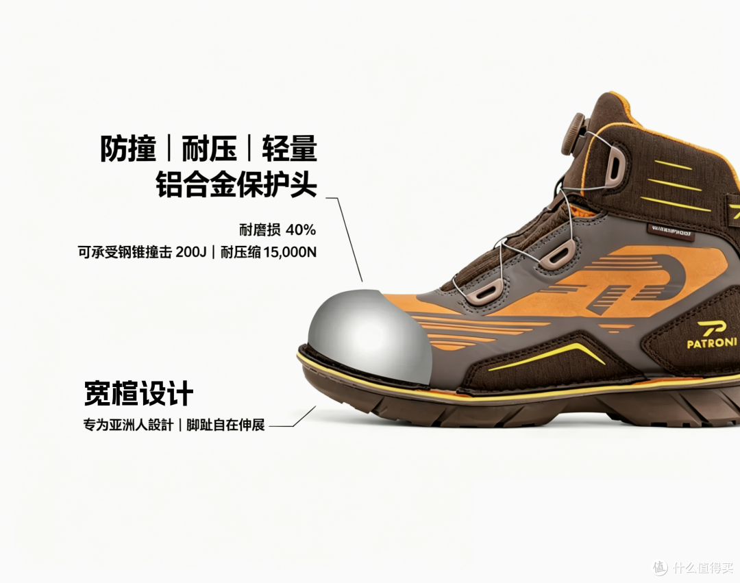 为什么长期户外施工PATRONI 2206 绝地靴能兼顾防护轻便与耐用?