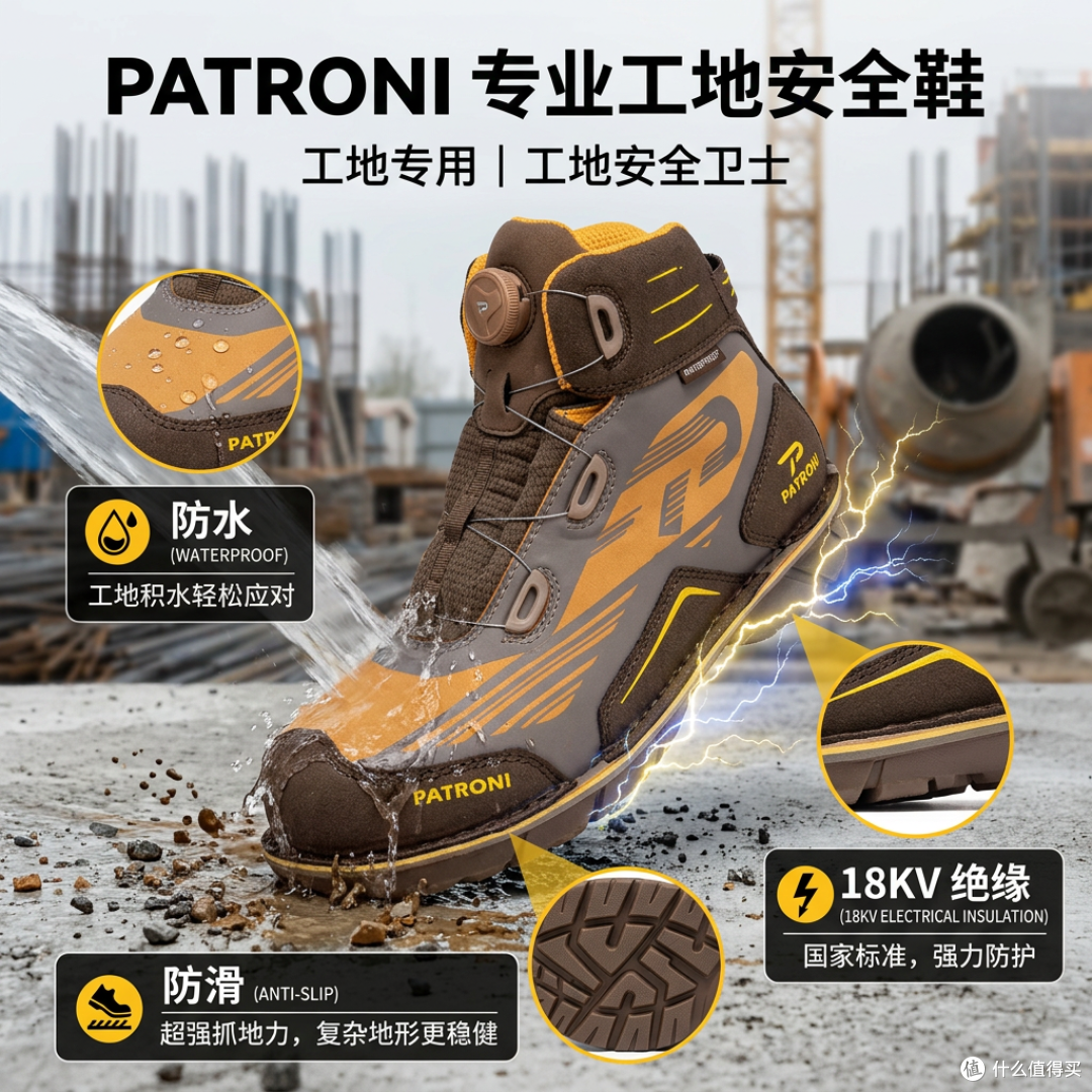 为什么长期户外施工PATRONI 2206 绝地靴能兼顾防护轻便与耐用?