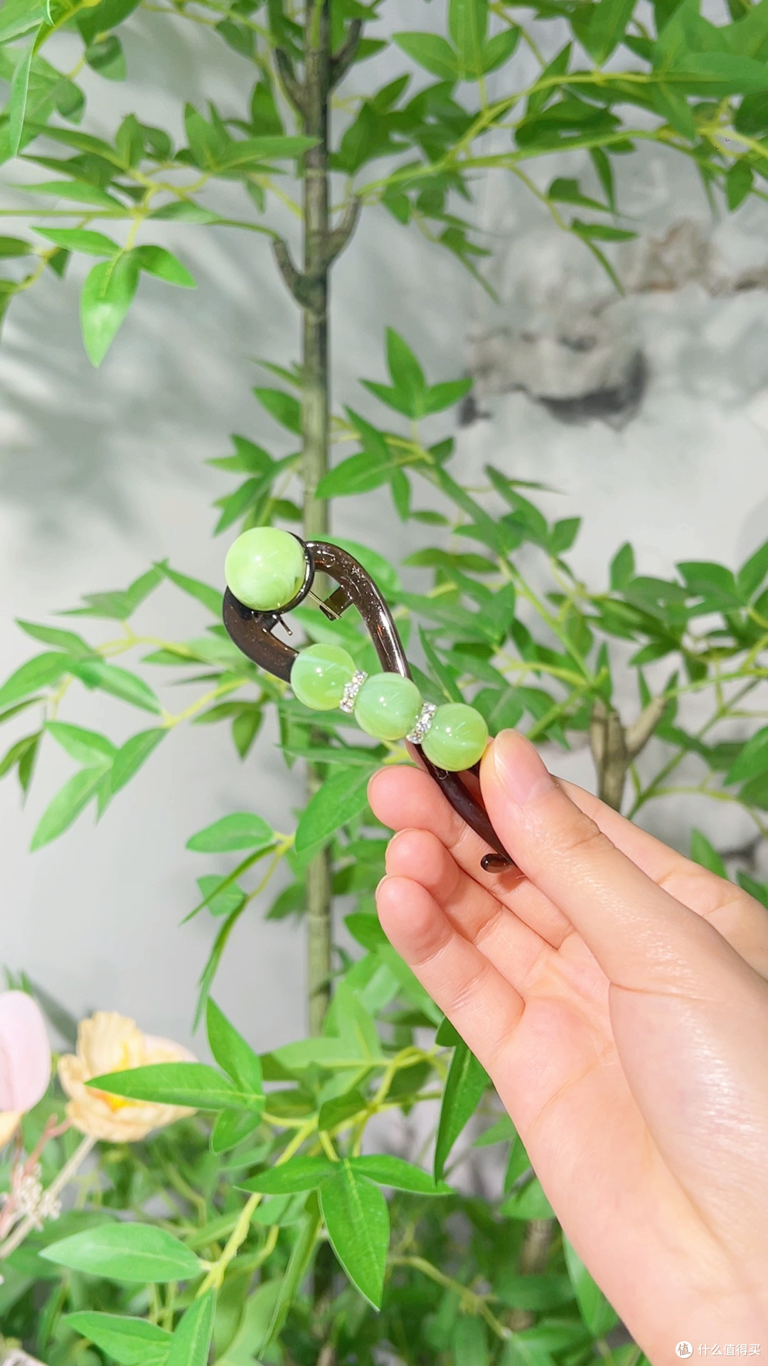 珠珠水钻扭扭夹太闪了！夏天盘发秒变千金大小姐