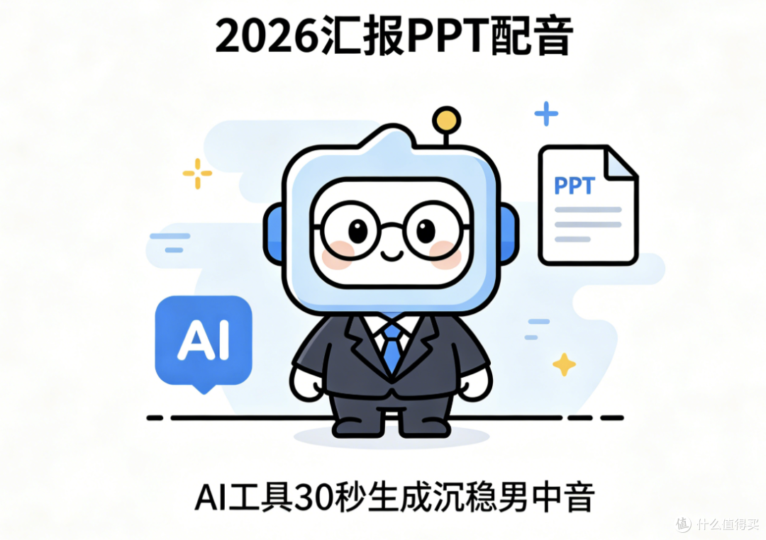 2026汇报PPT配音不用自己念,这个AI工具30秒生成沉稳男中音