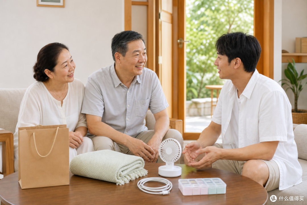 图1：暑假回家给爸妈选实用礼物，优先看日常是否用得上。
