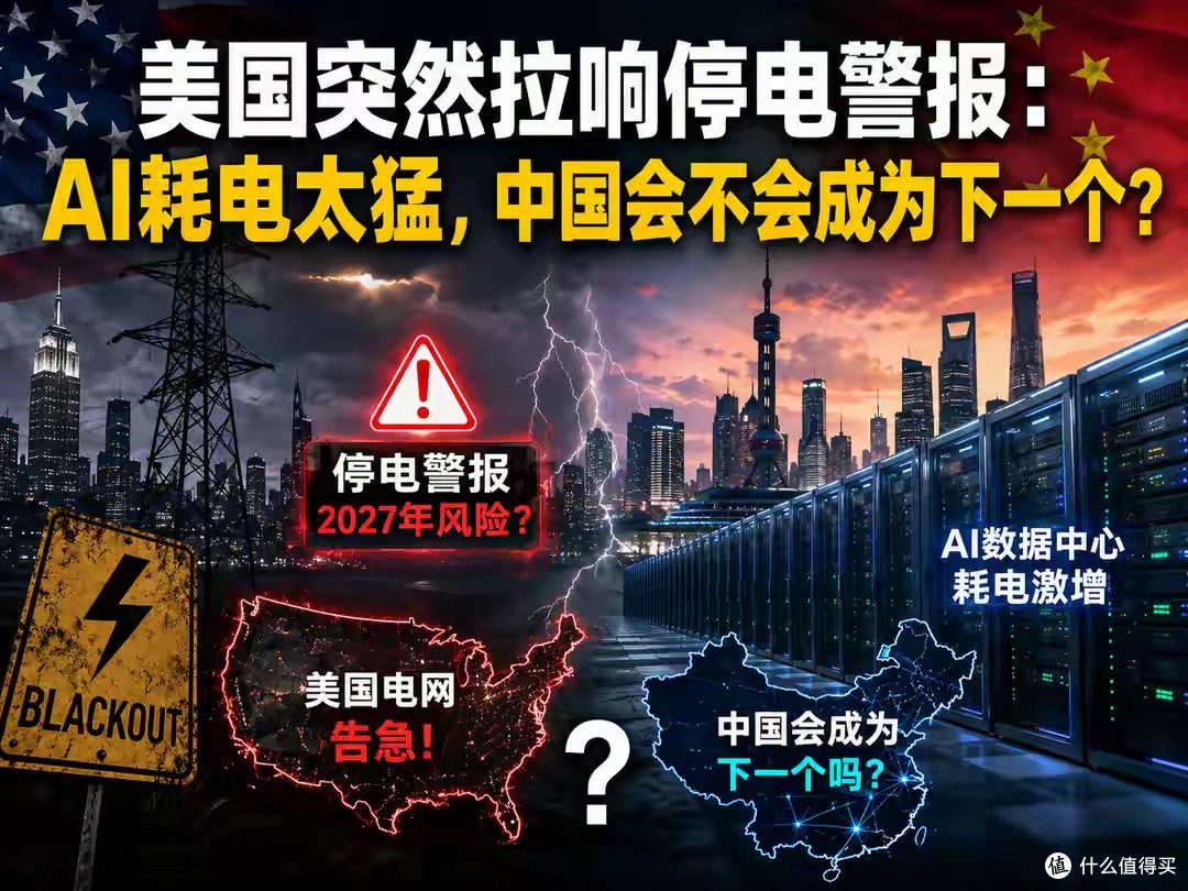 美国突然拉响停电警报：AI耗电太猛，中国会不会成为下一个？