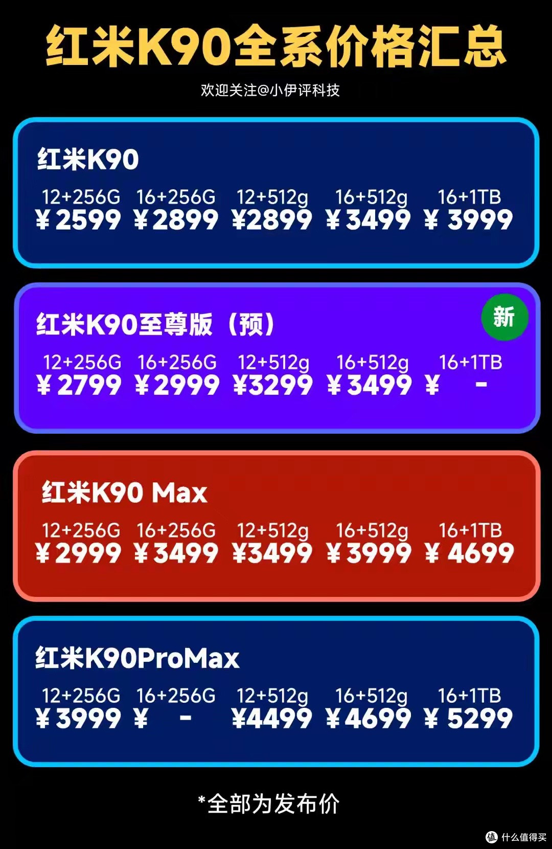 全体起立！红米K90至尊版正式发布，2799元起！