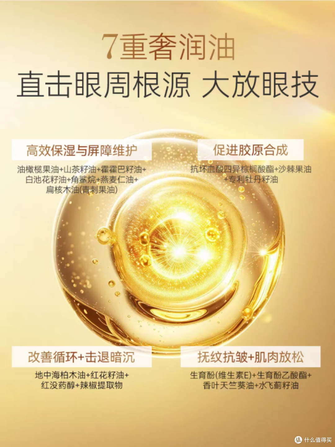 清爽舒缓眼油推荐,轻松舒缓酸胀泛红眼周,紧致淡纹双眸更灵动
