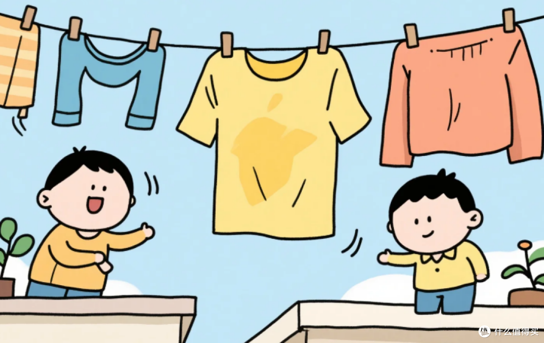 衣服晒法实测:正面晒还是反面晒更不易发黄?