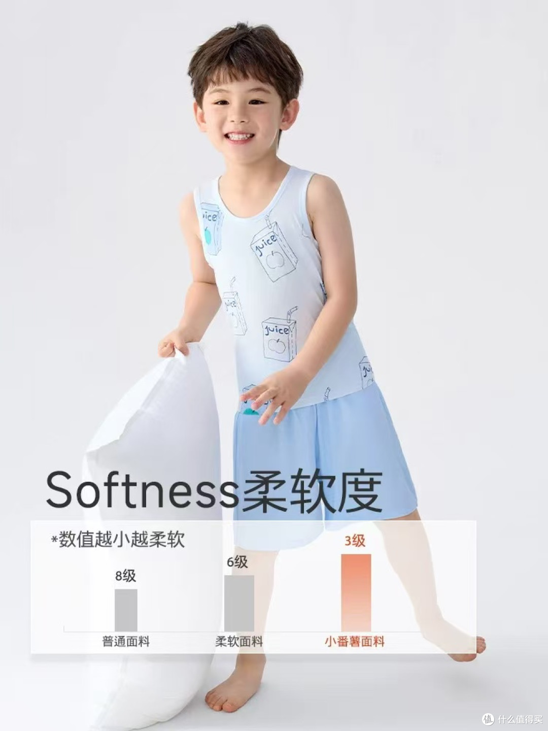 家有小火炉娃的宝妈闭眼冲小番薯 potatokids 这套莫代尔背心套装