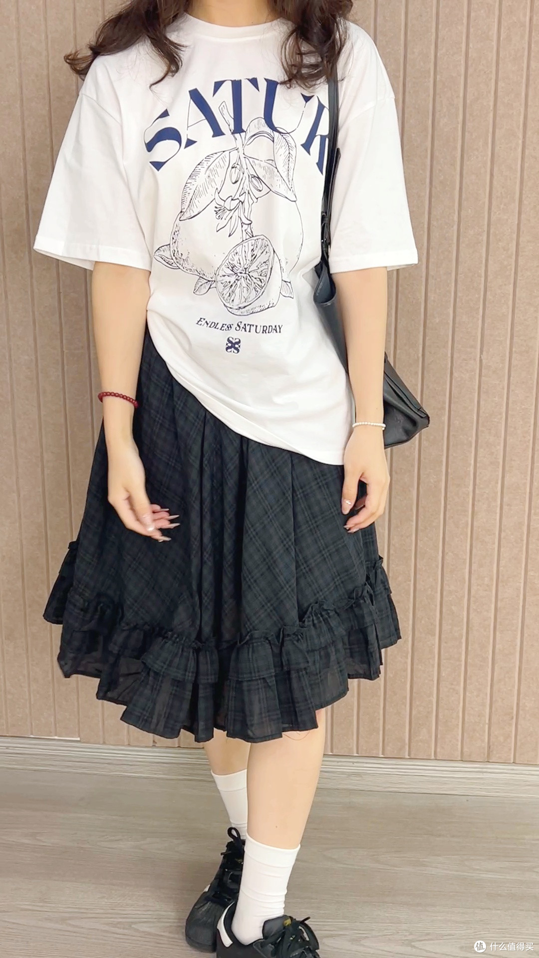 日系棉麻荷叶边裙｜复古格子大摆，文艺女孩的夏日限定！