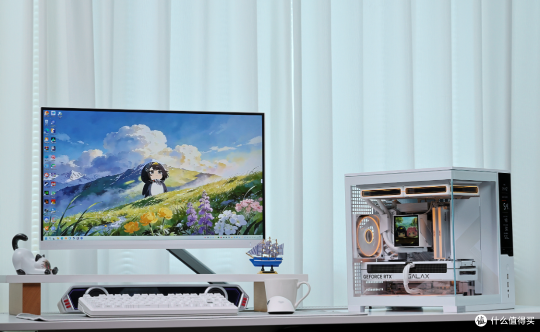 7月紧凑型高颜值桌面海景房装机:9700X+5070金属大师+乔思伯D34