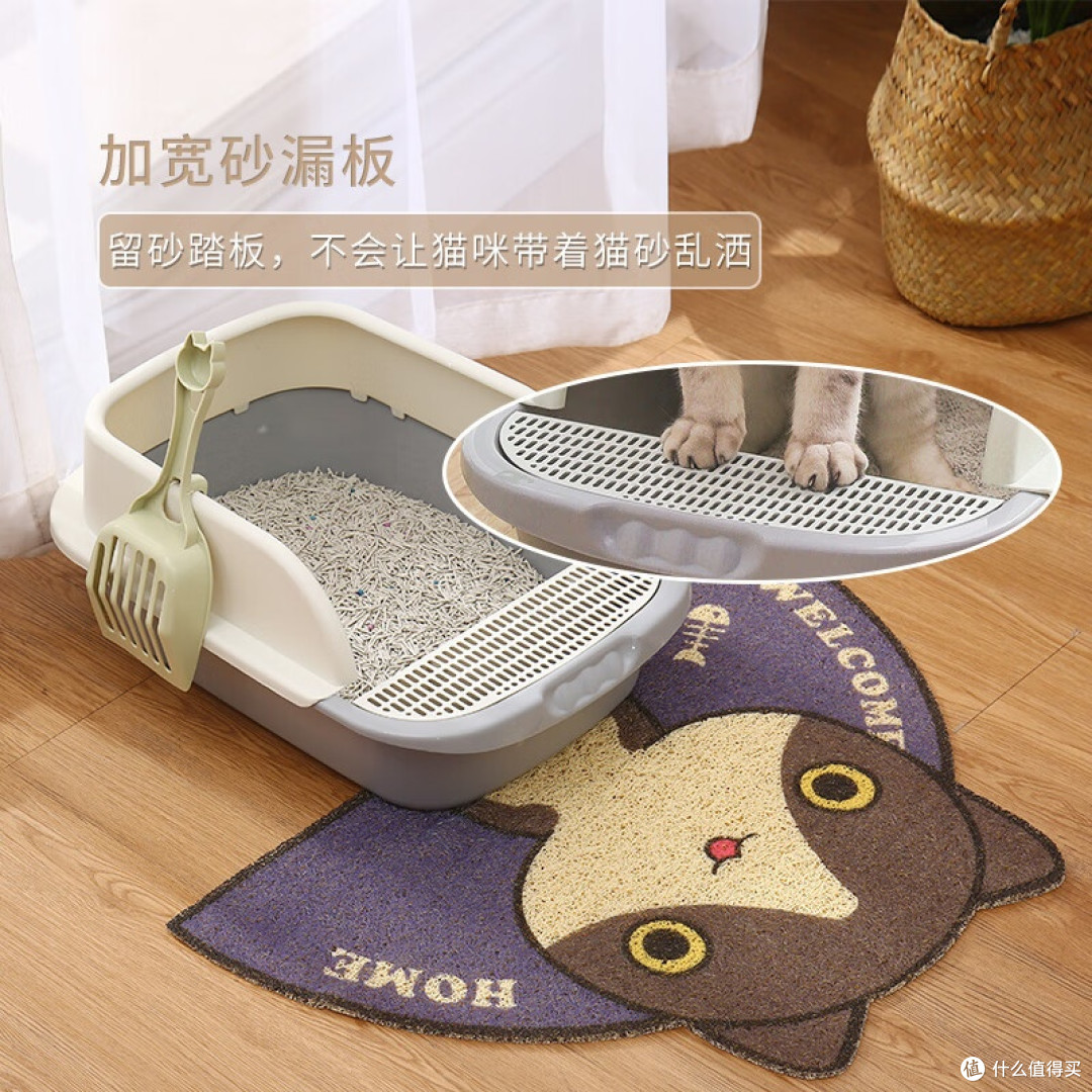 半封闭猫砂盆解决飞砂异味问题