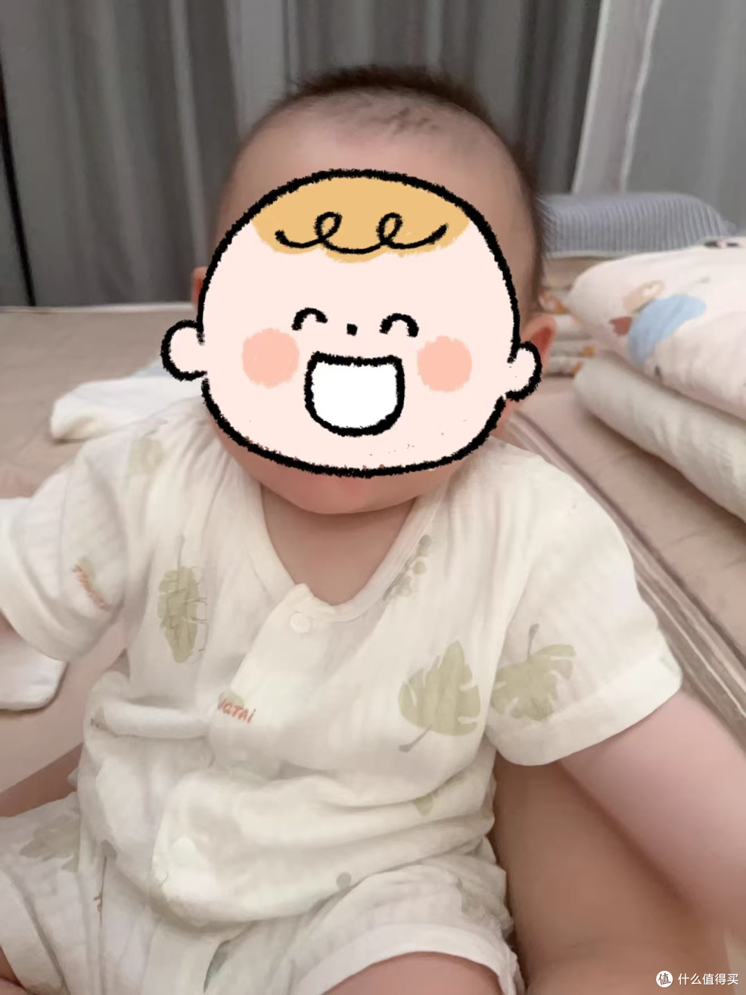 母婴刚需✨童泰莫代尔提花婴儿连体哈衣