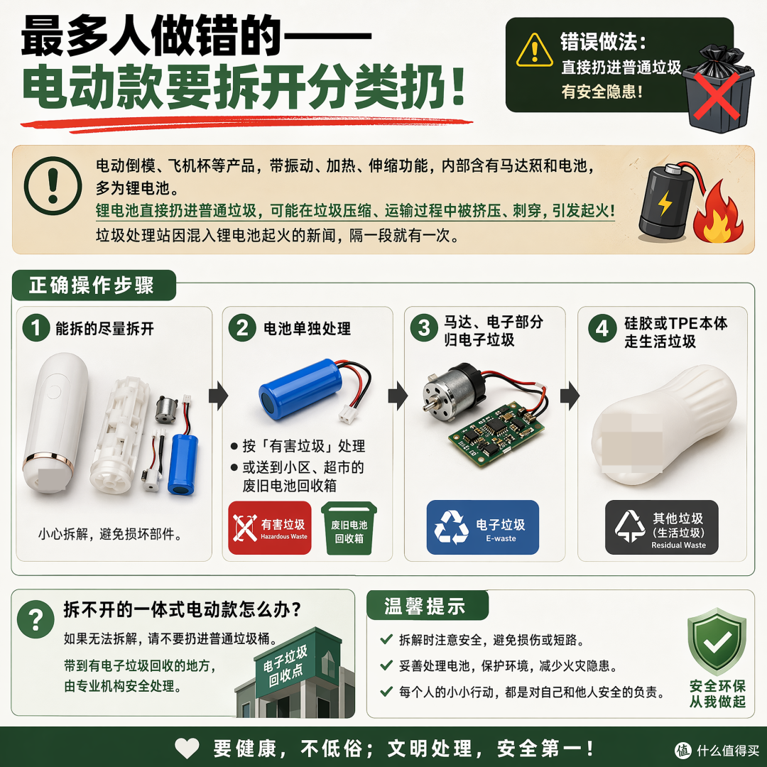 用完的飞机杯和倒模,到底该怎么扔?这事儿没人教,但不讲不行