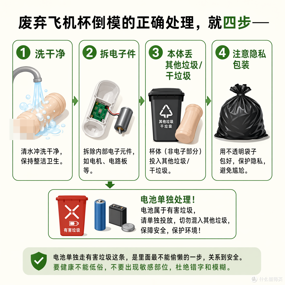 用完的飞机杯和倒模,到底该怎么扔?这事儿没人教,但不讲不行