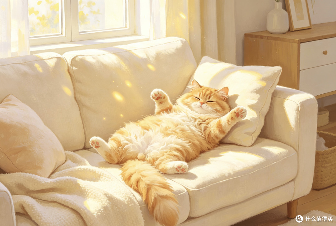 小橘猫的沙发霸主日常