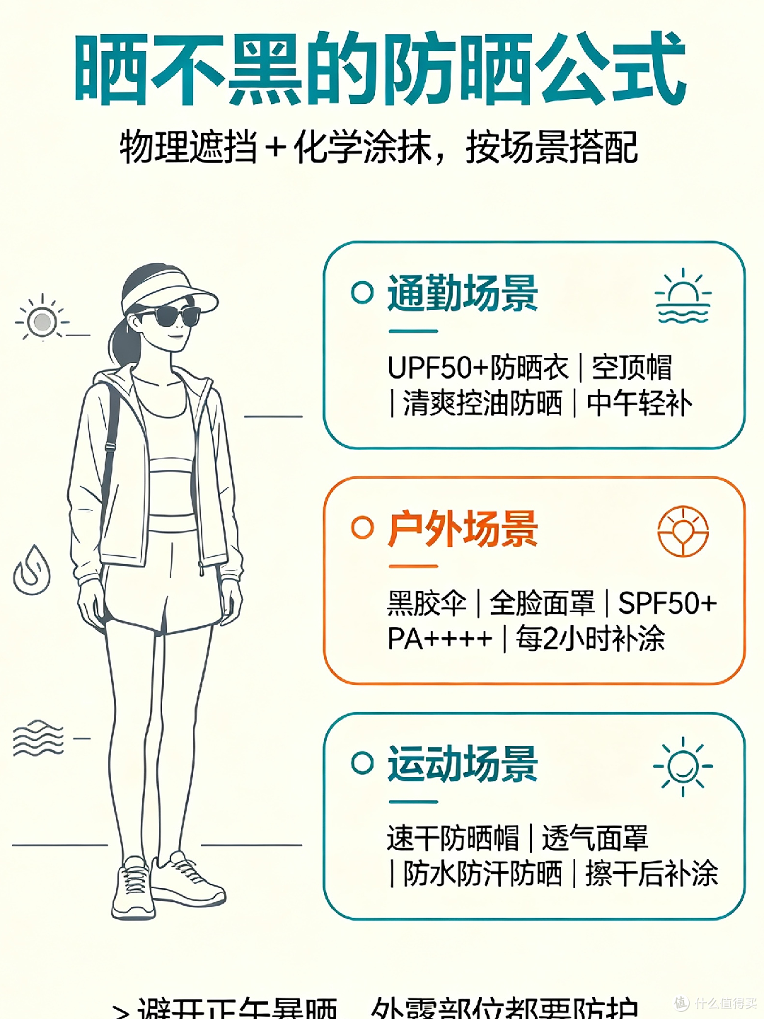 日常通勤至户外运动防晒策略
