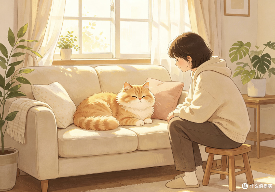 猫咪霸占沙发的日常