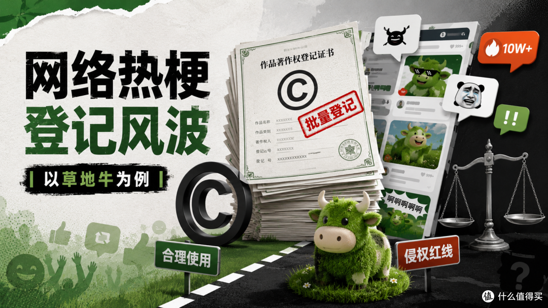 字跳网络批量登记网络热梗:以草地牛为例观察版权边界与平台责任