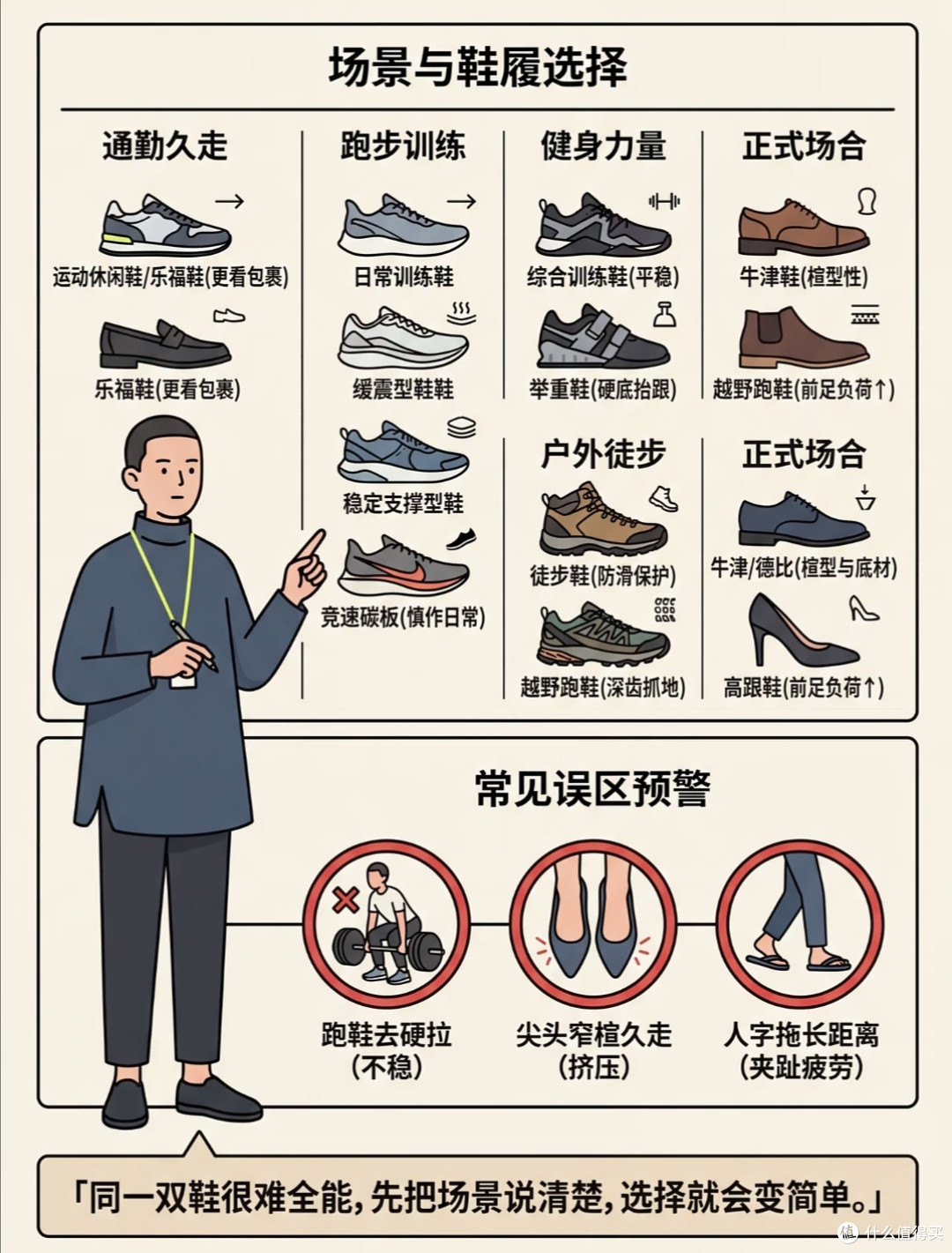 买鞋别只看颜值！全套科学选鞋指南，通勤运动暴走全程不磨脚