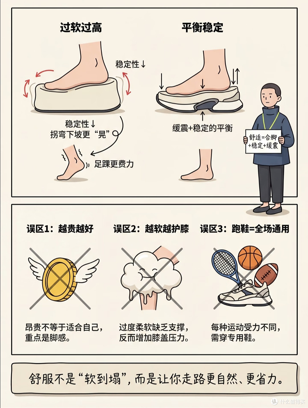 买鞋别只看颜值！全套科学选鞋指南，通勤运动暴走全程不磨脚