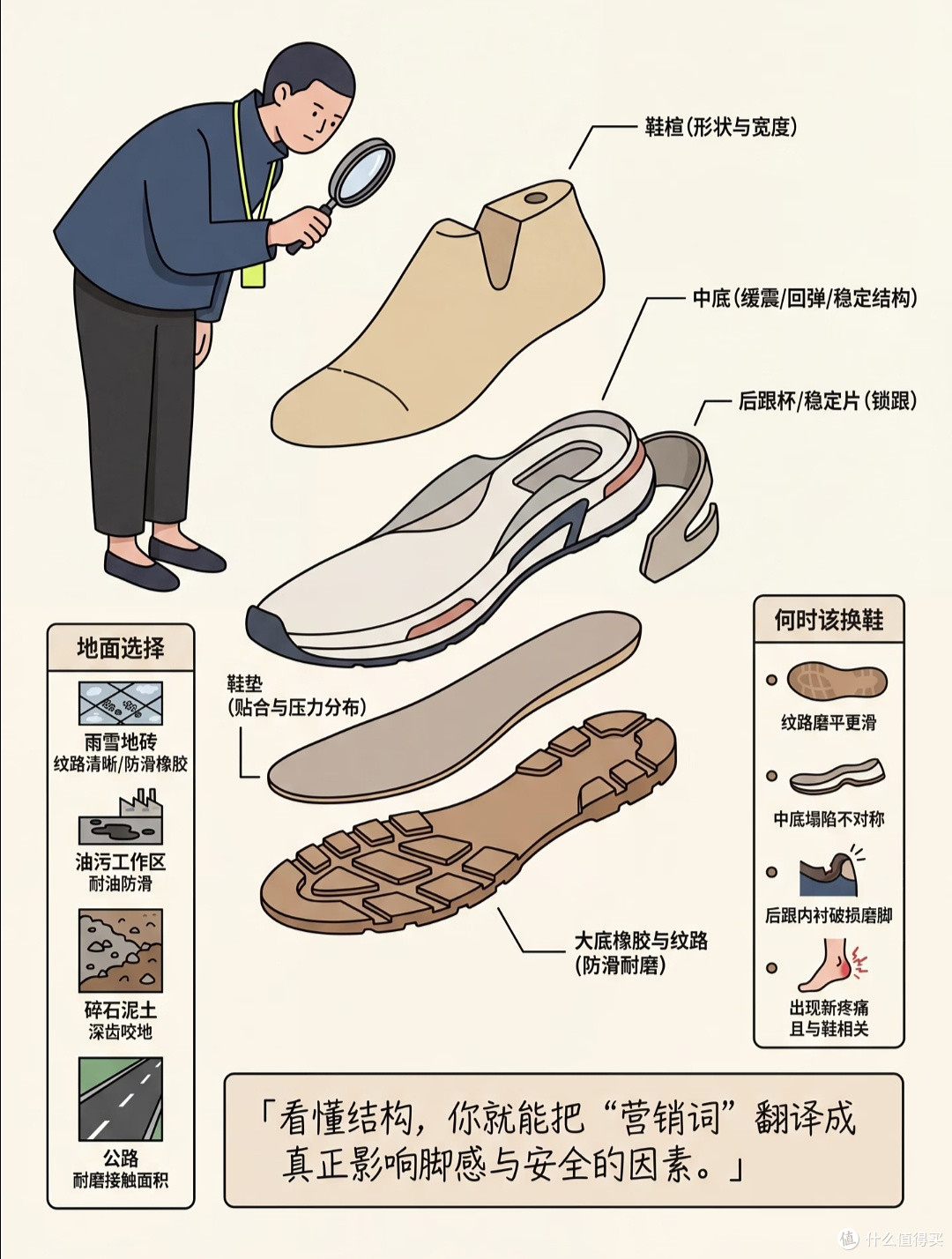 买鞋别只看颜值！全套科学选鞋指南，通勤运动暴走全程不磨脚