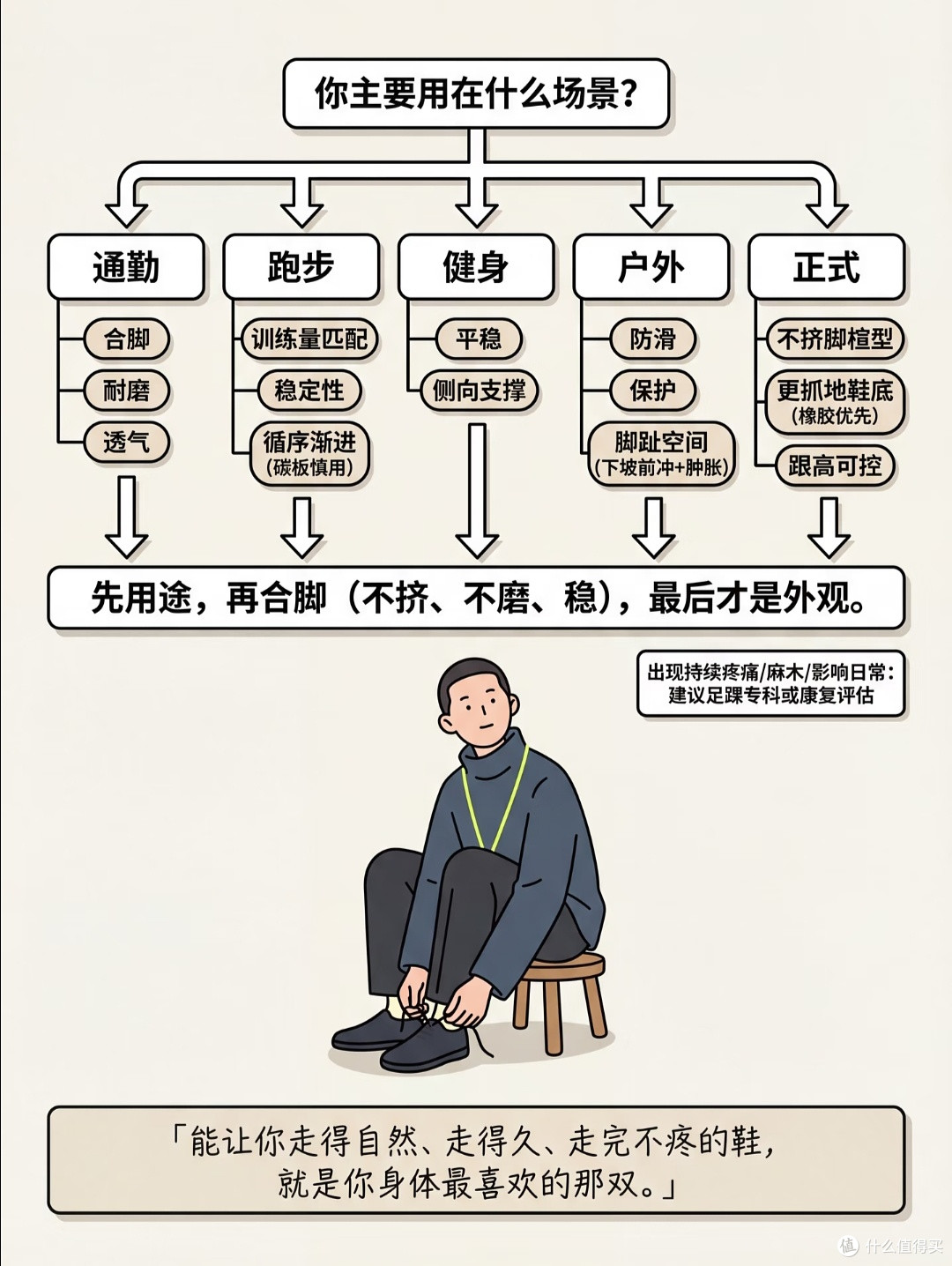 买鞋别只看颜值！全套科学选鞋指南，通勤运动暴走全程不磨脚
