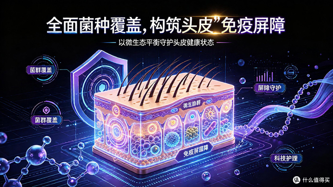 全面菌种覆盖，构筑头皮“免疫屏障”