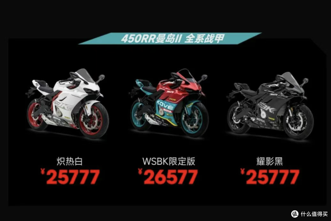 贵800元换一身“赛道红蓝”,凯越450RR曼岛Ⅱ限定版值吗?