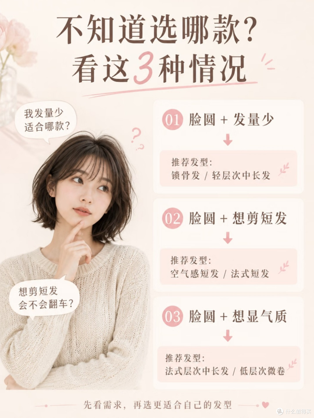 圆脸细软塌剪短发坦白局|避开雷区再也不翻车