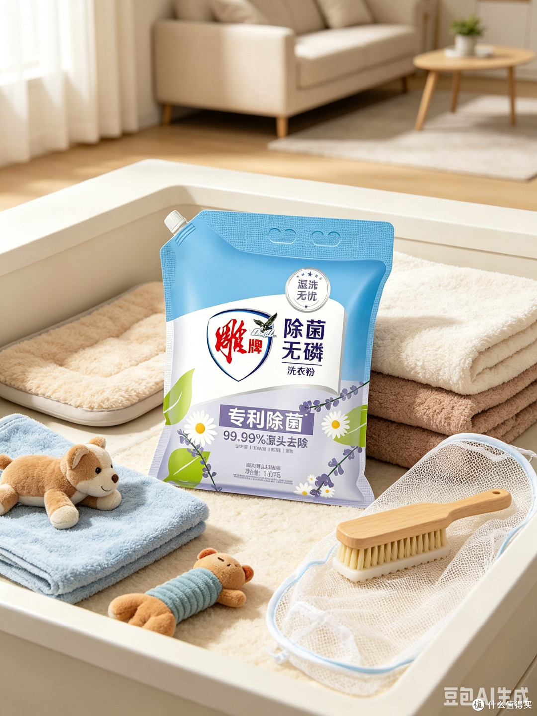 雕牌除菌洗衣粉,薰衣草香有效去渍