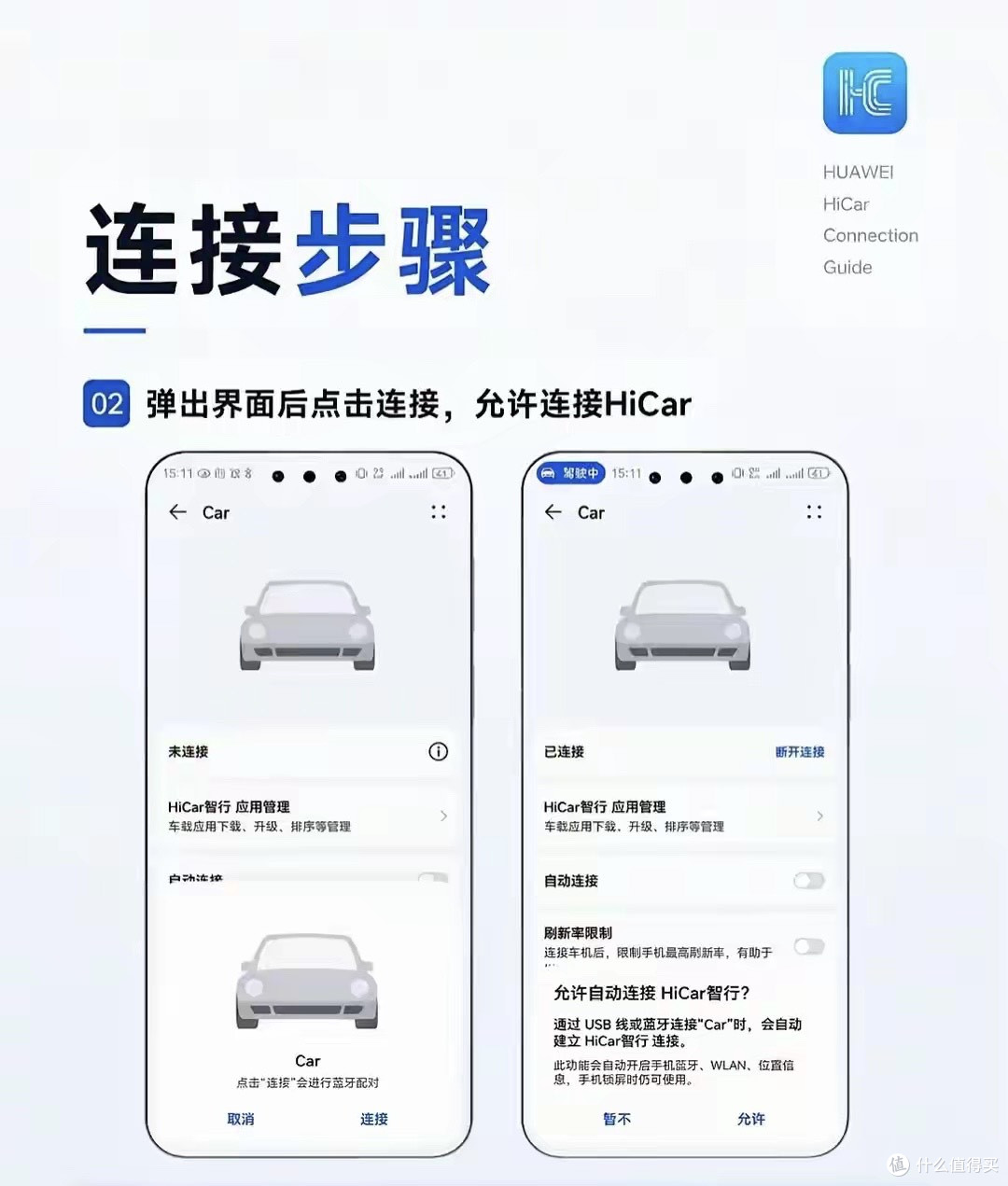 华为HiCar连接指南:3步搞定车机互联,导航/音乐/视频全打通!