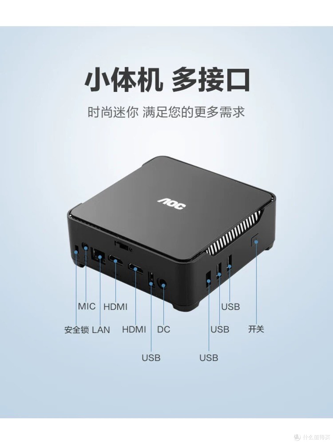 AOC小苔藓M7：千元级银色迷你主机