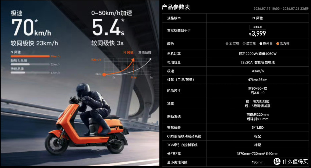 红眼了?小牛 N 风驰 / NX70 / NX100 齐发,限时一口价3999 起