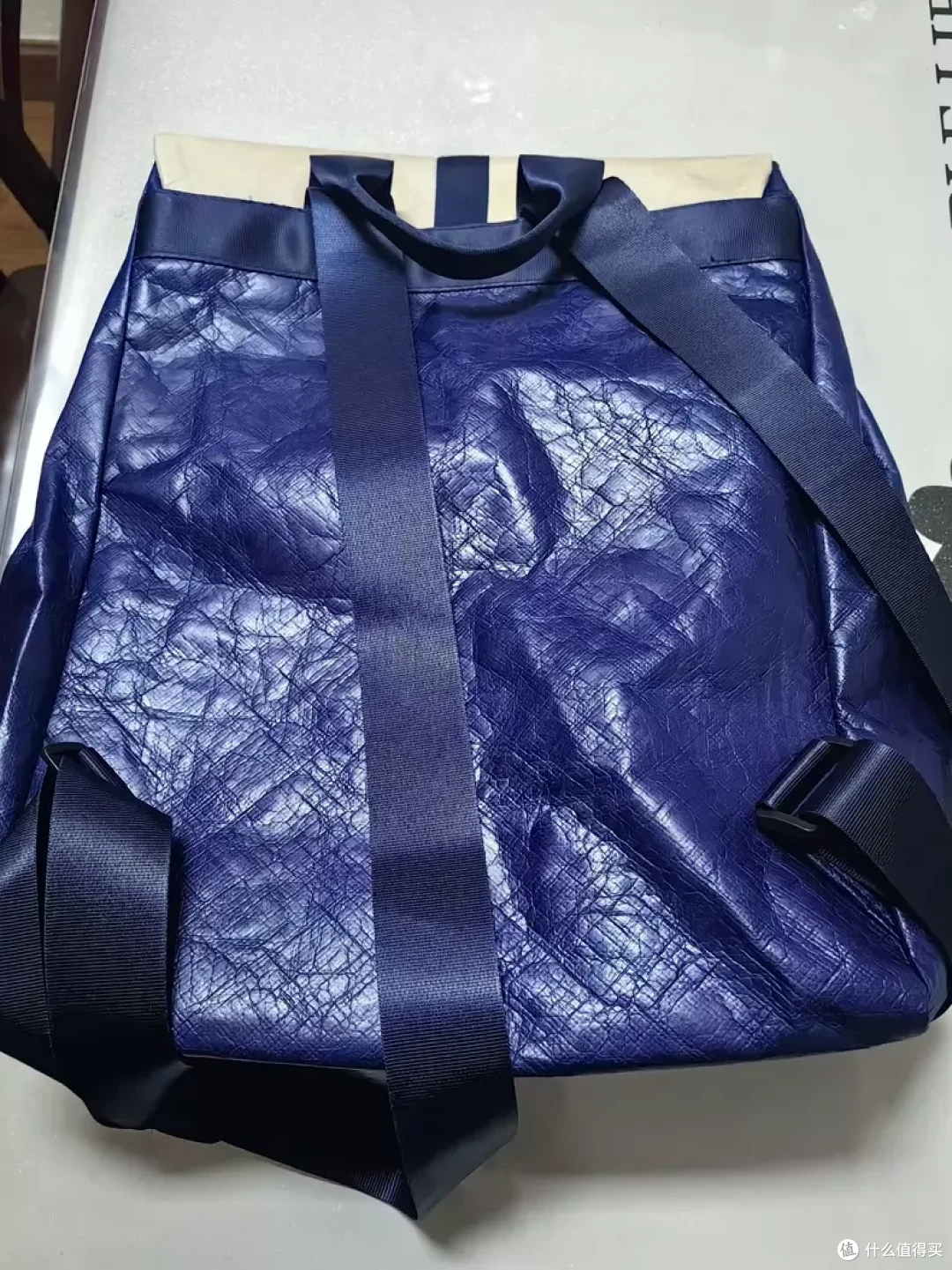 试驾免费拿的蔚来杜邦纸双肩包,现在二手鱼塘25元值得入手吗?