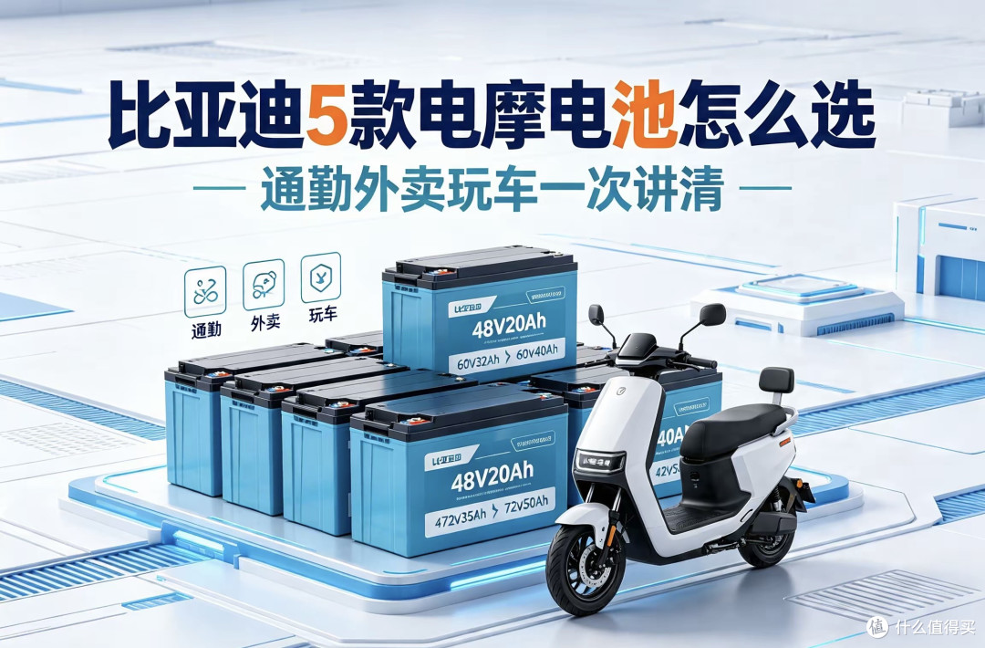 比亚迪发布五款电摩电池,不同用车场景怎么选