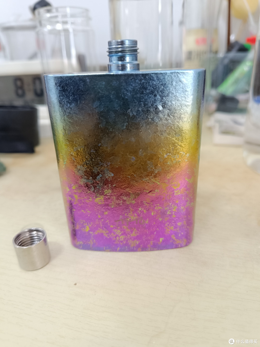 纯钛酒壶螺纹总冒黑粉?不是钛材质耐磨差,军工在用它是有道理的