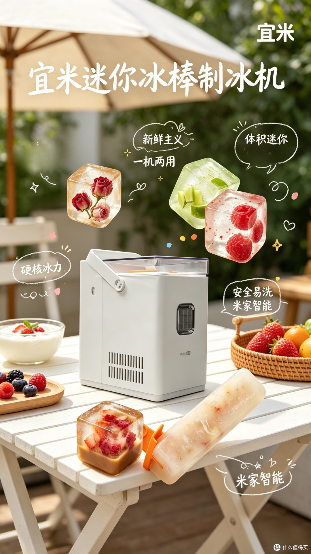 宜米迷你冰棒制冰机:解锁工位专属夏天冰爽自由