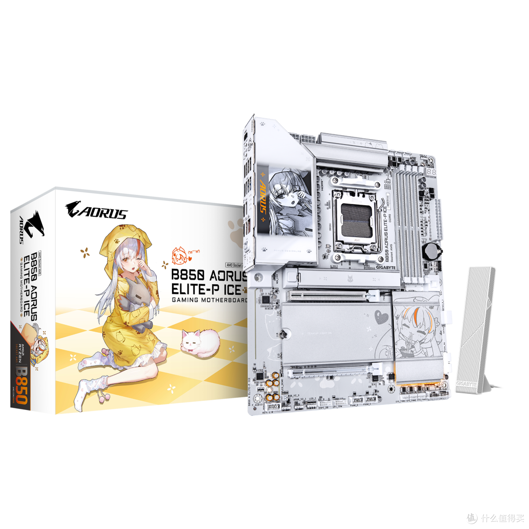 二次元颜值+超多拓展,聊聊技嘉B850 AORUS ELITE-P ICE雕妹主板