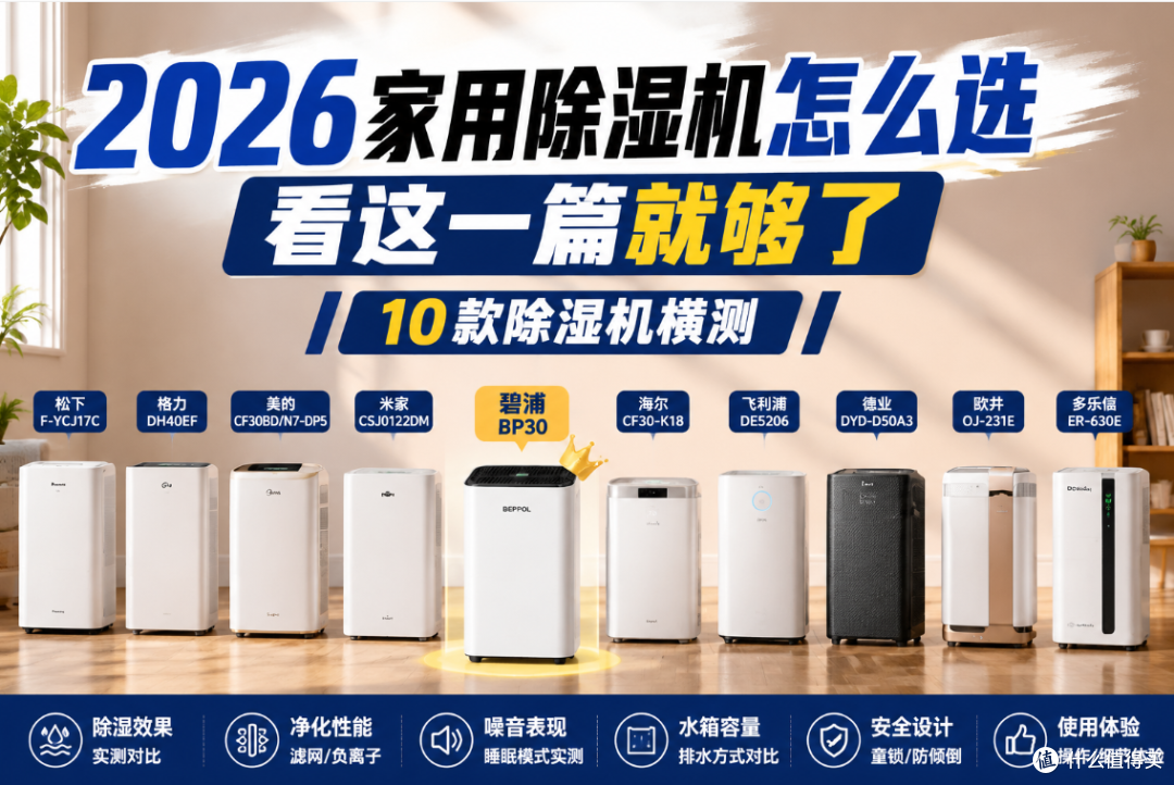 2026家用除湿机十大品牌推荐:梅雨季告别潮湿,选对一台就够了