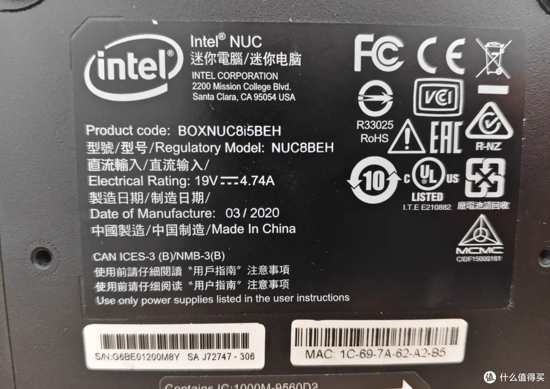 Intel NUC8i5BEH闲鱼680块淘到准系统,巴掌大小,黑苹果完美驱动