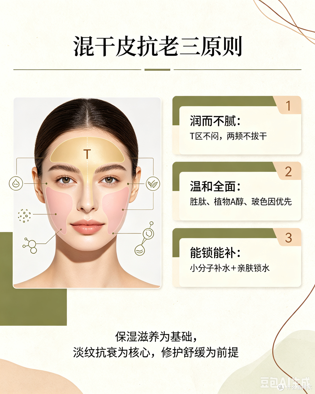 T区油、两颊干还想抗老?混干皮的“分区抗老”思路该升级了