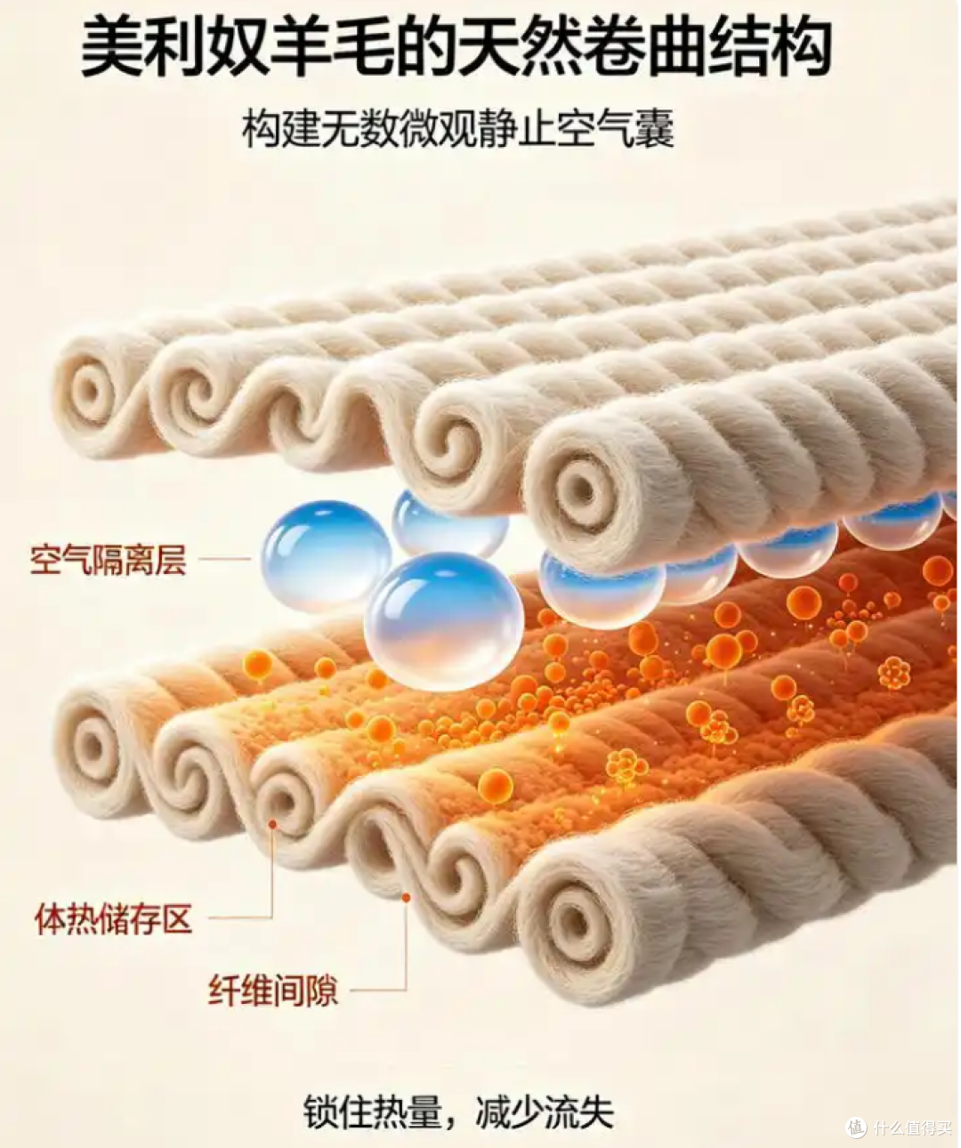 美利奴羊毛面料保温结构解析