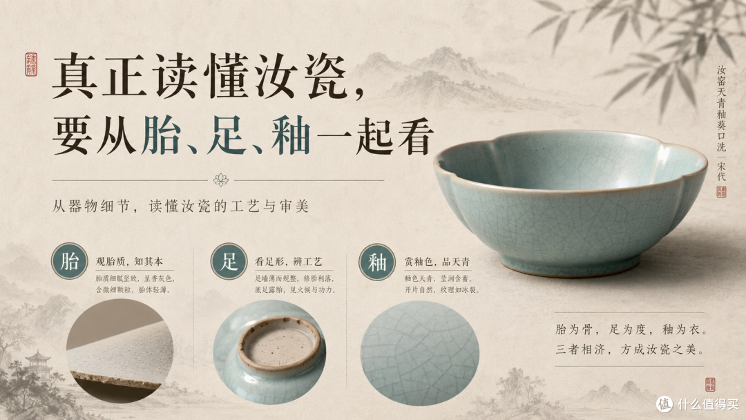 真正读懂汝瓷,要从胎、足、釉一起看