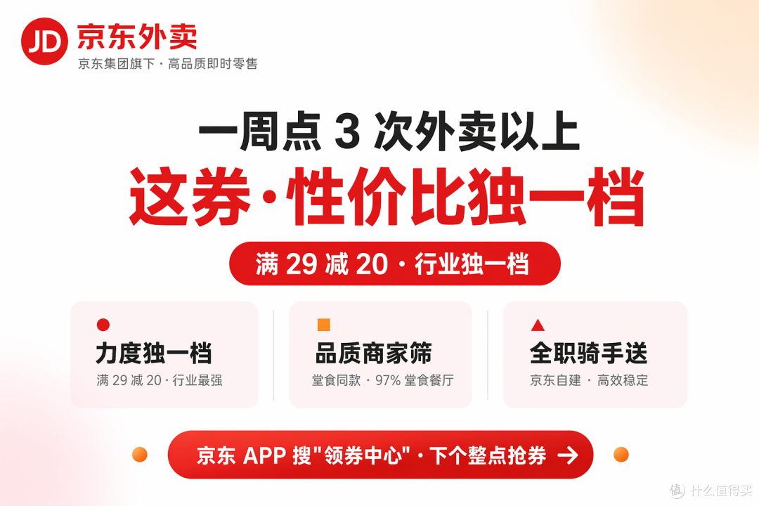 京东外卖20元券怎么抢?整点秒杀满29减20全攻略