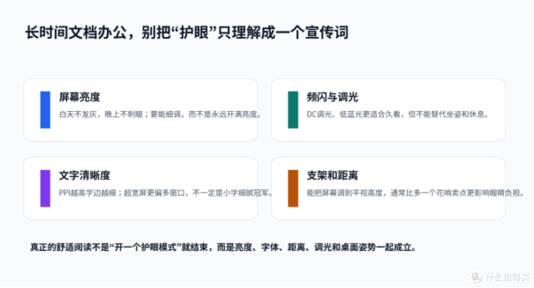 长时间文档办公,显示器别只盯着“护眼”看