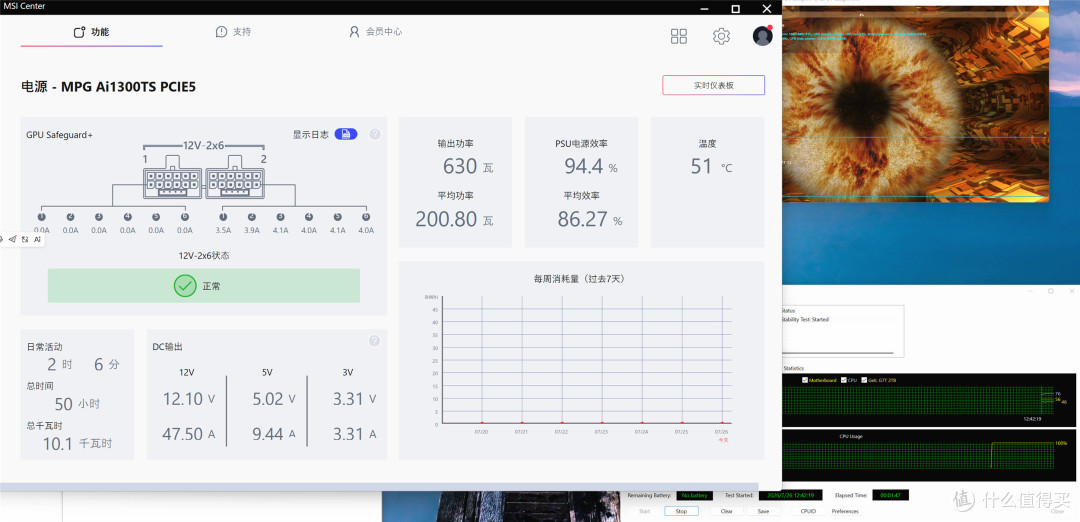 9900X3D+ 5080显卡！微星MPG Ai1300TS PCIE5月神电源装机实测
