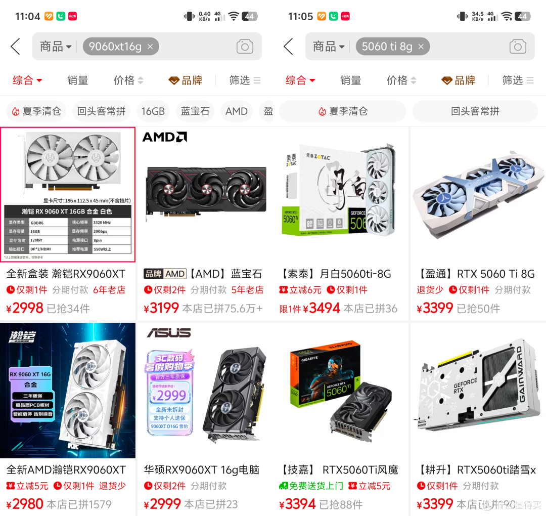 2K甩19%,4K更碾压24%!9060 XT 16G胜5060 Ti 8G,大显存更划算