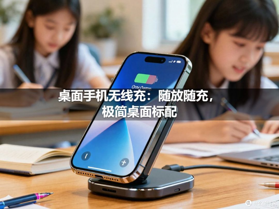 桌面手机无线充:随放随充,极简桌面标配