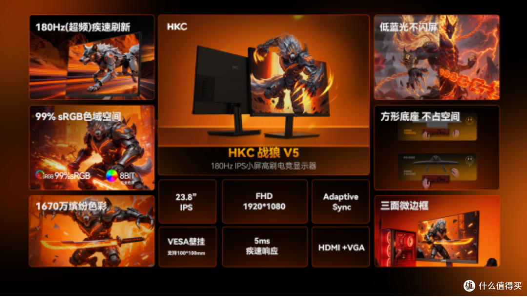 百元级显示器推荐：23.8英寸FHD 180Hz+VESA 办公家用性价比之选