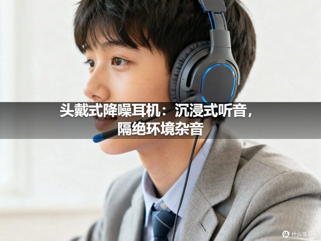 头戴式降噪耳机:沉浸式听音,隔绝环境杂音