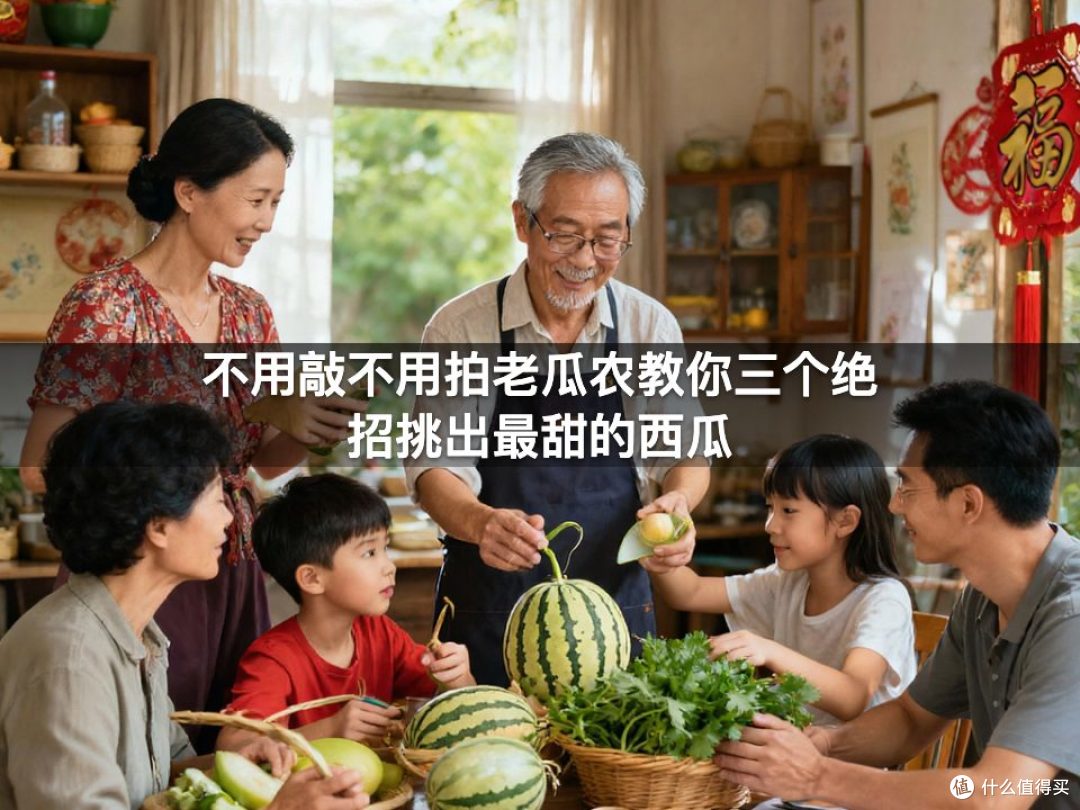 不用敲不用拍老瓜农教你三个绝招挑出最甜的西瓜